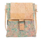 Cork Crossbody Bag - Vegan Fold-Over Messenger Bag BAGP-346