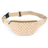 Colorful Cork Waist Bag – Vibrant Circular Print Sustainable Fanny Pack