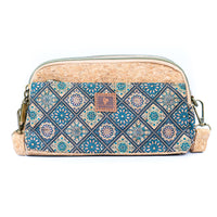 Floral Printed Cork Phone Bag for Women - Small Crossbody Purse