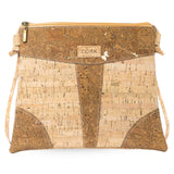 Slim Cork Crossbody Bag for Women – Lightweight Vegan Minimalist Purse