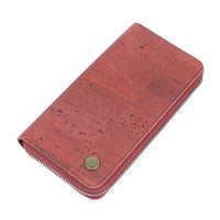 Nature's Touch: The Pure Color Cork Zipper Wallet BAG-2342