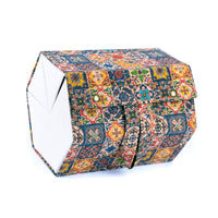 Cork Glasses Organizer 6-Slot Foldable Printed | Corkadia
