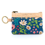Small Cork Coin Purse with Key Ring