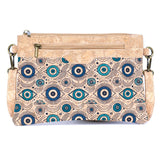 Printed Natural Cork Crossbody Bag & Clutch BAG-2393