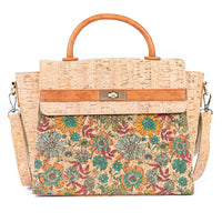 Women's Printed Cork Handbag & Crossbody Bag