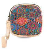 Square Cork Coin Purse with Wrist Strap