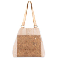 Eco-Friendly Cork Tote Bag for Women with Front Pocket