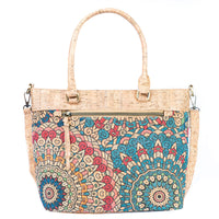 Printed Cork Crossbody & Handbag: Versatile Style