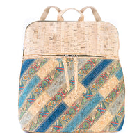 Patchwork Cork Backpack – Sustainable & Stylish BAGD-590