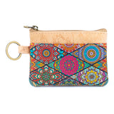 Small Cork Coin Purse with Key Ring