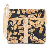 Women's Cork Zipper Bag | Vegan Leather