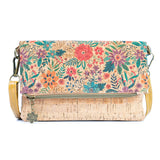 Printed Cork Foldable Crossbody Bag