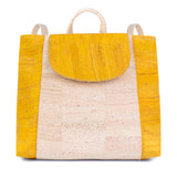 Vegan Cork Backpack with Flap Closure