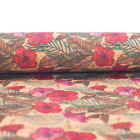 🌸 Floral Cork Fabric COF-321-A – Where Nature Meets Style! 🌿