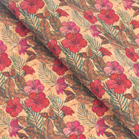 🌸 Floral Cork Fabric COF-321-A – Where Nature Meets Style! 🌿