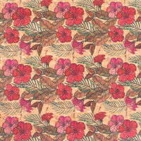 🌸 Floral Cork Fabric COF-321-A – Where Nature Meets Style! 🌿