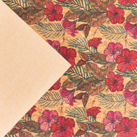 🌸 Floral Cork Fabric COF-321-A – Where Nature Meets Style! 🌿