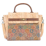 Women's Printed Cork Handbag & Crossbody Bag