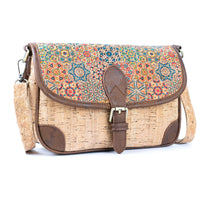 Printed Cork & PU Women's Crossbody Bag BAGD-572