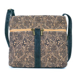 Women's Cork Zipper Bag | Vegan Leather