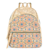 Cork Backpack – Flower and Tiles Pattern BAGD-610