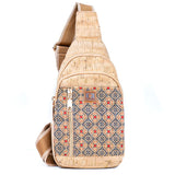 Printed Cork Women's Chest Bag Sling Bag BAGD-566