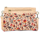 Printed Natural Cork Crossbody Bag & Clutch BAG-2396