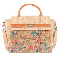 Women's Printed Cork Handbag & Crossbody Bag