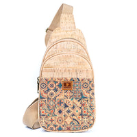 The City Pulse: Printed Cork Sling Bag for the Modern Woman