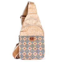 Printed Cork Women's Chest Bag Sling Bag BAGD-565