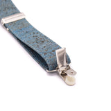 Turquoise Adjustable cork straps men's SUSPENDER L-542-E