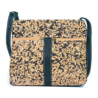 Women's Cork Zipper Bag | Vegan Leather