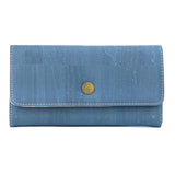 Women’s Natural Cork Long Wallet – Sustainable Vegan Wallet with Multiple Compartments