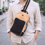 Men’s Cork Crossbody Chest Bag & Handheld Bag BAG-2365