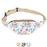 Colorful Cork Waist Bag – Vibrant Circular Print Sustainable Fanny Pack
