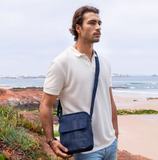 Men’s Small Cork Messenger Bag – Waterproof Crossbody Shoulder Bag