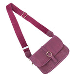 Elegant Cork Crossbody Bag for Women – Vibrant Red & Natural Shades