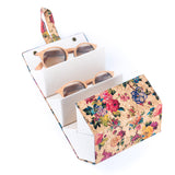 Cork Glasses Organizer 6-Slot Foldable Printed | Corkadia