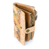 Patchwork-Stitched Cork Long Wallet – BAGD-592