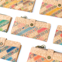 Patchwork-Stitched Cork Long Wallet – BAGD-592