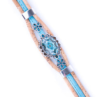 Geometric Cork Bracelet Vegan Handmade Portugal | Corkadia