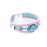 Geometric Cork Bracelet Vegan Handmade Portugal | Corkadia