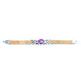 10mm Portuguese Cork Bangle | Mandala Geometric Pattern
