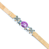 10mm Portuguese Cork Bangle | Mandala Geometric Pattern