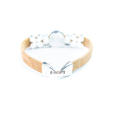 10mm Portuguese Cork Bangle | Mandala Geometric Pattern