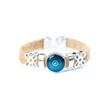 10mm Portuguese Cork Bangle | Mandala Geometric Pattern