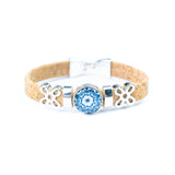 10mm Portuguese Cork Bangle | Mandala Geometric Pattern