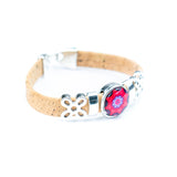 10mm Cork Bracelet with Mandala Geometric Pattern