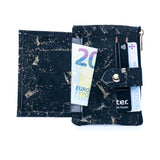 Natural Cork Small Wallet with Zipper Coin Pocket Bag-2233