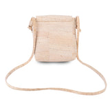 Cork Phone Crossbody Bag – Lightweight Mini Vegan Shoulder Bag in Natural Cork